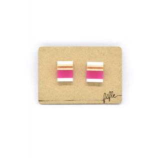 fifle / White Duvet / náušnice / 97 barva: růžová