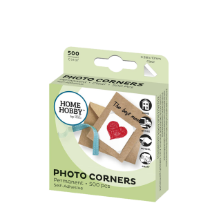 3L Photo Corners Clear 500 ks (lepící fotorůžky)