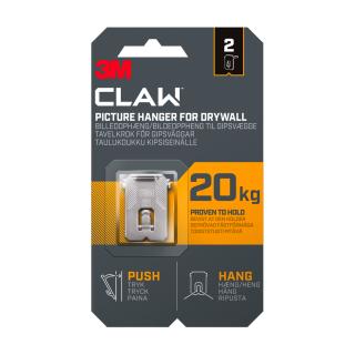 3M Claw Hook for Drywall, nosnost až 20 kg, balení 2 ks háčků