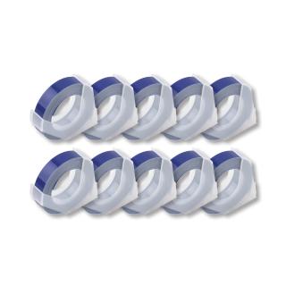 Cidy Embossing Label Tapes 10pcs Blue