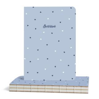 draSca Sketchbook A5 Plain - Hearts (112 listů - 100g/m2)