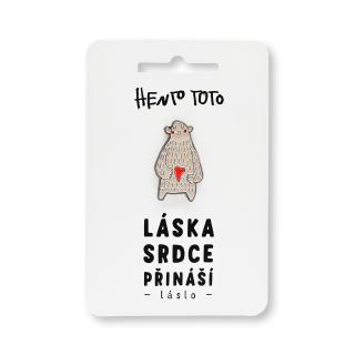 Hento Toto - Láslo (odznak / pin)