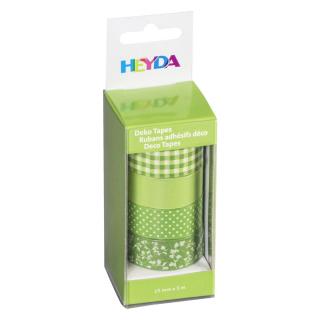 Heyda Deco Tapes Set 4pack - Green (dekorační páska)