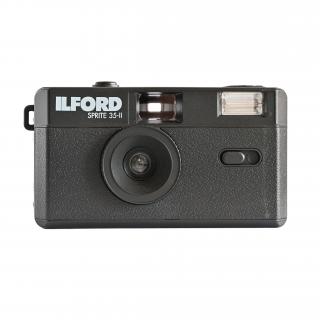 Ilford Sprite 35-II Photo Camera Black/Black (fotoaparát na kinofilm)  + Baterie Kodak MAX Super AAA