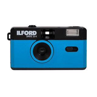 Ilford Sprite 35-II Photo Camera Black/Blue (fotoaparát na kinofilm)  + Baterie Kodak MAX Super AAA