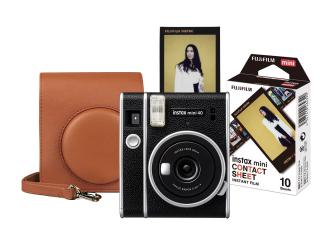 Instax Mini 40 Start Set Brown