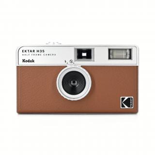 Kodak EKTAR H35 Half Frame Film Camera Brown  + Baterie Kodak MAX Super AAA, 1ks/blistr