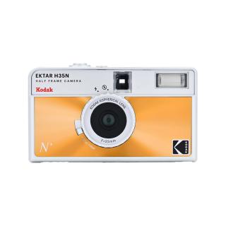 Kodak EKTAR H35N Half Frame Film Camera Glazed Orange  + Baterie Kodak MAX Super AAA, 1ks/blistr