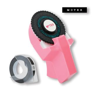 MoTEX Embossing Label Maker E-101 Pink (ruční štítkovač)