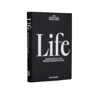 PrintWorks Coffee Table Photo Book - Life Black