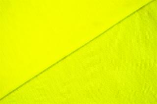 Polyesterový úplet - Piké 100% Pes reflexní Žlutá Kód 5500-051369