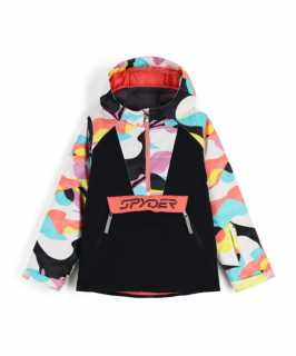 Dětská bunda J Spyder GIRLS KAIA ANORAK Velikost: 8, Barva: Černá
