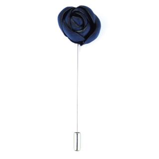 Kobaltově modrá květinová brož do klopy