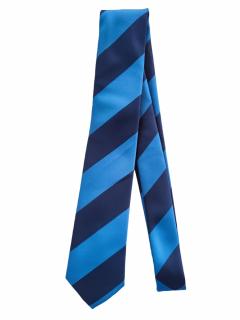 Pánská kravata s modrými pruhy