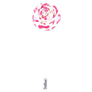 Perlově růžová květinová ozdoba do klopy