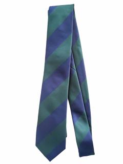 Zeleno modrá pánská kravata s pruhy