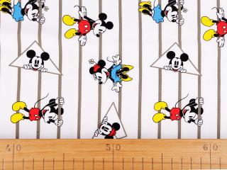Bavlněný licenční úplet Mickey  Mouse / Minnie