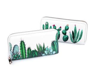 Dámská peněženka kaktusy 10x19 cm