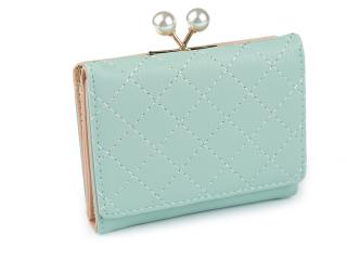 Dámská peněženka s perlami 8,5x10,5 cm