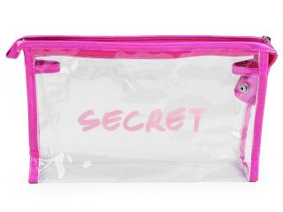 Kosmetická taška průhledná a holografická Secret, sada 2 ks