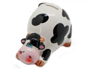 Kráva pokladnička keramika