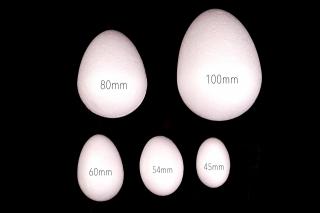 Polystyrenové vejce výška 60mm
