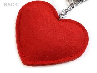 Přívěsek na kabelku / klíče srdce