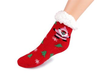 Vánoční dětské ponožky zimní s protiskluzem