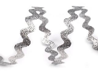 Vánoční hadovka - vlnovka šíře 4 mm s lurexem