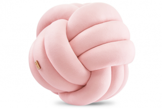 Polštářek uzel Ball, 32 cm Barva: pudrová růžová