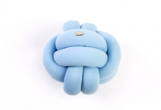 Polštářek uzel Miniball, 23x23 cm Barva: baby modrá