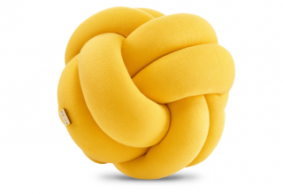 Polštářek uzel Miniball, 23x23 cm Barva: hořčicová