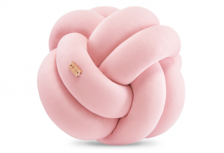 Polštářek uzel Miniball, 23x23 cm Barva: pudrová růžová