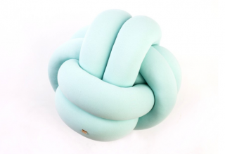 Polštářek uzel Miniball, 23x23 cm Barva: světle modrá