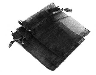 5x organzové pytlíčky vel. 10 x 15 cm Barva: Černá