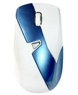 Bezdrátová myš DIAGONAL 1600DPI serie WHITE Barva: Modrá