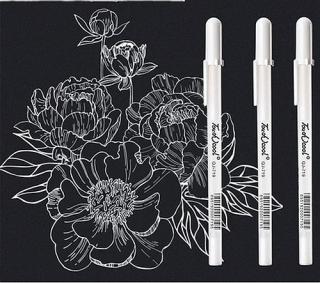 Bílé gelové pero Velikost: Hrot 0,8 mm