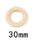 Dřevěné kroužky na macramé a dekorace Barva: Průměr 3 cm / 15 ks