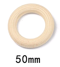 Dřevěné kroužky na macramé a dekorace Barva: Průměr 5 cm / 10 ks