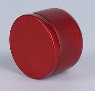 Plechová krabička víčkem metalická 50 ml Barva: Červená