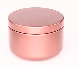 Plechová krabička víčkem metalická 50 ml Barva: Růžová