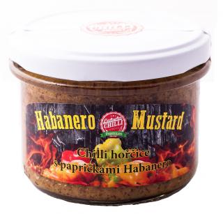 Habanero mustard 200g - Chilli hořčice s papričkami Habanero a bylinkami
