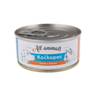 All Animals KOČKOPES steak z lososa 100g