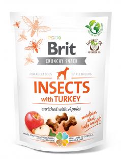 Brit Care Dog Crunchy Cracker Insects with Turkey and Apples 200g