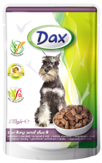DAX kapsička pro psy krůta+kachna 100g 24ks/bal