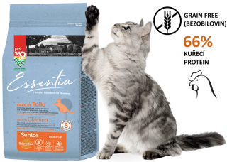 Essentia kočka senior-kuřecí 300g