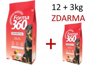 Forma dog adult kuře+rýže large 12kg +3kg zdarma  +Forma dog adult hovězí 3kg ZDARMA