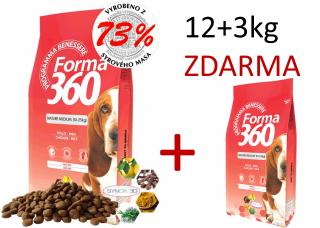 Forma dog adult mature(senior) med/maxi 12kg  +Forma dog adult mature(senior) med/maxi 3kg