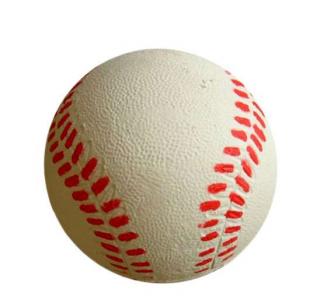 Míč baseball 6,3cm - pěnový latex