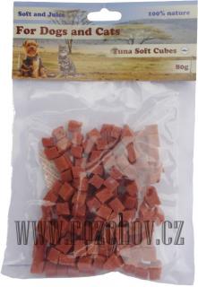 Soft D&C tuňákové maso-kostičky cca 1cm 80g